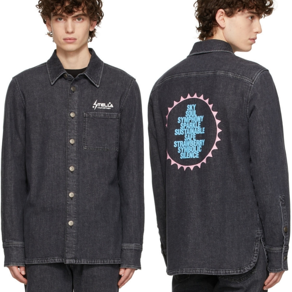 STELLA MCCARTNEY X TOM TOSSEYN Black Edition Denim Shirt S.